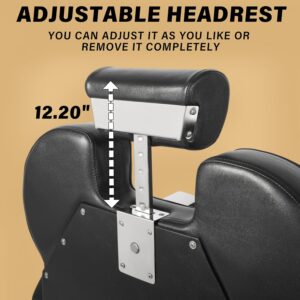Barber Chair Salon Chairs for Hair Stylist Heavy Duty Hydraulic Reclining for Salon Barbershop Hair Stylist Professional - Image 5