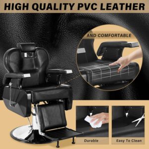 Barber Chair Salon Chairs for Hair Stylist Heavy Duty Hydraulic Reclining for Salon Barbershop Hair Stylist Professional - Image 6