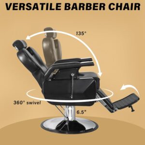 Barber Chair Salon Chairs for Hair Stylist Heavy Duty Hydraulic Reclining for Salon Barbershop Hair Stylist Professional - Image 7