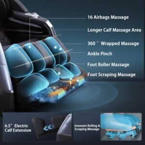 4D Massage Chair Full Body, 166° Flexible Track, 18 Modes, 11Technique, 36 Airbag Massage, with Yoga Stretch, Foot Massage, Zero Gravity Massage Recliner - Image 5