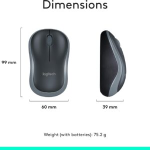 Logitech MK270 Wireless Keyboard and Mouse Combo for Windows, 2.4 GHz Wireless, Compact Mouse, 8 Multimedia and Shortcut Keys, 2-Year Battery Life, for PC, Laptop - Black - Image 12