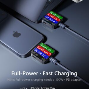 USB C to USB C Cable, 240W C to C Cable Fast Charging [6.6FT, 2 Pack] Type C Charger Fast Charging USBC to USBC Cable for iPhone 17 16 15 Pro Max iPad MacBook Neo Air Pro Samsung S26 S25 Ultra - Image 3