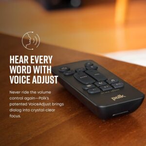 Polk Audio Signa S2 Sound Bar for Smart TV with Subwoofer, Wireless – Exclusive VoiceAdjust Technology, Ultra-Slim Design, Works with 4K & HD TVs, HDMI & Optical, Bluetooth, Wireless Streaming - Image 3