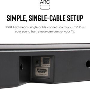 Polk Audio Signa S2 Sound Bar for Smart TV with Subwoofer, Wireless – Exclusive VoiceAdjust Technology, Ultra-Slim Design, Works with 4K & HD TVs, HDMI & Optical, Bluetooth, Wireless Streaming - Image 6