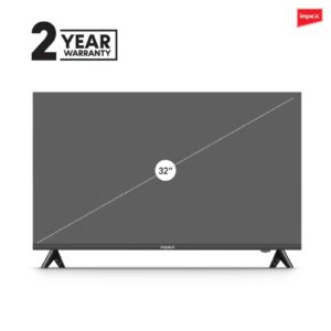 Impex 32-Inch HD LED TV - A+ Panel, Frameless Design Television, 3 HDMI, 2 USB, VGA, 1366x768 Resolution, 2 Year Warranty - GLORIA 32, Black GLORIA 32 Black - Image 3