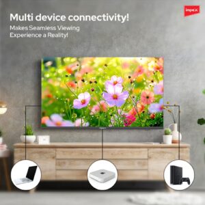 Impex 32-Inch HD LED TV - A+ Panel, Frameless Design Television, 3 HDMI, 2 USB, VGA, 1366x768 Resolution, 2 Year Warranty - GLORIA 32, Black GLORIA 32 Black - Image 5