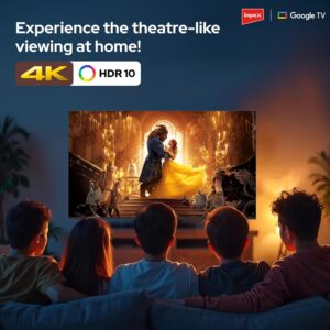 IMPEX 50 Inch Smart Google QLED TV, 4K Ultra HD Television, Dolby Audio, Voice Control Remote, WiFi & Bluetooth, HDMI ARC, 2GB RAM 16GB ROM, Wall Mount, DVB T2/S2, 2 Years Warranty, evoQ 50S4QLC2R120 - Image 3