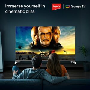 Impex 55 Inch Smart QLED Google TV,4K Ultra HD Television, Dolby Vision & Atmos, 120Hz DLG, Voice Control Remote, eARC, ALLM, Bluetooth/WiFi, 2 Years Warranty, evoQ 55S4QLC2R120 - Image 5