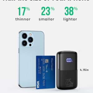 INIU Power Bank, Smallest 22.5W 10000mAh Portable Charger, USB C in&out Fast Charging 3 Ports Mini Battery Pack with Phone Holder for iPhone 17 16 15 14 13 Pro Max Samsung S25 S24 Google iPad Tablet - Image 3