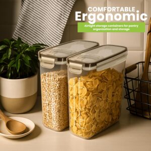 Utopia Kitchen Cereal Containers Storage Set – 4 Pack 4L(135.2 oz) Airtight Food Storage Containers with Lids, BPA-Free Cereal Dispensers for Pantry Organization and Storage (Clear) - Image 7