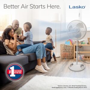 Lasko 2520 Oscillating Stand Fan,White 16 Inch - Image 2