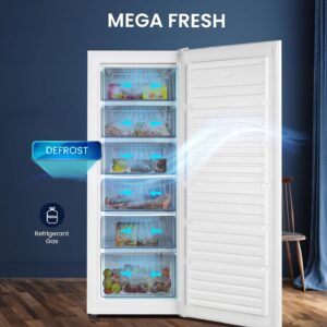 Nobel Upright Freezer 170 Litre 6 Drawer External Handle"Min 1 year manufacturer warranty" - Image 4