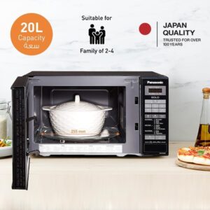 Panasonic 20L Solo Microwave oven, NN-ST266B - 800W, Easy touch control, Auto Reheat, 51 Auto Menu, Auto Defrost, Child Safety lock - Black - Image 3