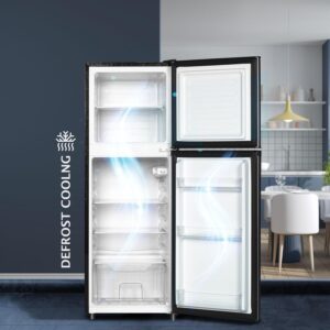 EGNRL 195L Gross/127L Net Capacity, Double Door Refrigerator, EGR195S | Fast Cooling, Energy Saving & Low Noise |Recessed Handle, R600A, Inside Condenser, Dark Silver Color, One Year Warranty 127 L 120 W 6290361455265 Dark Silver - Image 4