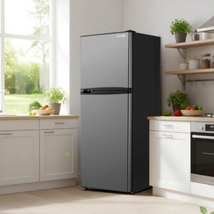 EGNRL 195L Gross/127L Net Capacity, Double Door Refrigerator, EGR195S | Fast Cooling, Energy Saving & Low Noise |Recessed Handle, R600A, Inside Condenser, Dark Silver Color, One Year Warranty 127 L 120 W 6290361455265 Dark Silver - Image 7