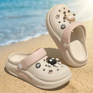 Women Clogs Summer EVA Garden Slippers Cute 3D Charms Beach Sandals Soft Breathable Anti Slip Casual Shoes - Image 4