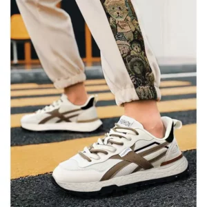 Spring Autumn New Designer Sneakers for Man Fashion Lace Soft Sole Sports Shoes Male Lace Mesh Casual Platform Shoes Man - Image 3