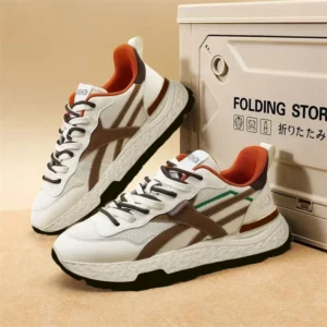 Spring Autumn New Designer Sneakers for Man Fashion Lace Soft Sole Sports Shoes Male Lace Mesh Casual Platform Shoes Man - Image 5