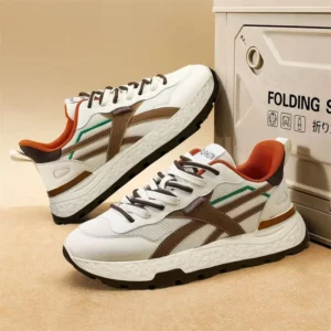 Spring Autumn New Designer Sneakers for Man Fashion Lace Soft Sole Sports Shoes Male Lace Mesh Casual Platform Shoes Man - Image 6