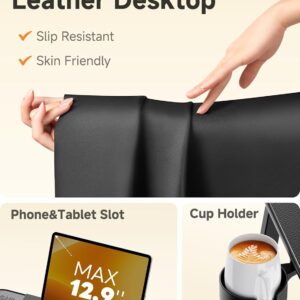 SAIJI TV Tray Table - Heavy Duty Extra Large TV Trays, Upgraded Dinner Trays for Eating on Couch, Tilt & Height Adjustable Snack Table Laptop Desk for Sofa, Bedside and Recliner - Image 7