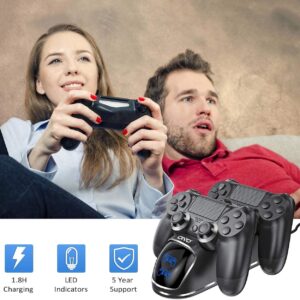 PS4 Controller Charger Dock Station, OIVO 1.8Hrs PS4 Controller Charging Dock, Charging Station Replacement for PlayStation 4 Dualshock 4 Charger - Image 7