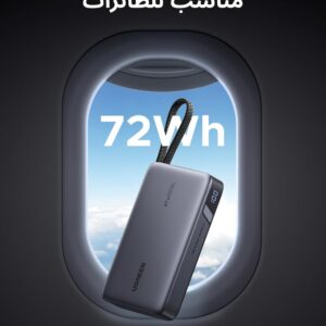 UGREEN Nexode Power Bank 20000mAh, 67W Fast Charging with Built in USB C Cable, Portable Charger for Laptop/Samsung/iPhone/Xiaomi, LED Display Battery Pack, 65W Self Charging - Image 3