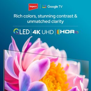 Impex 55 Inch Smart QLED Google TV,4K Ultra HD Television, Dolby Vision & Atmos, 120Hz DLG, Voice Control Remote, eARC, ALLM, Bluetooth/WiFi, 2 Years Warranty, evoQ 55S4QLC2R120 - Image 4