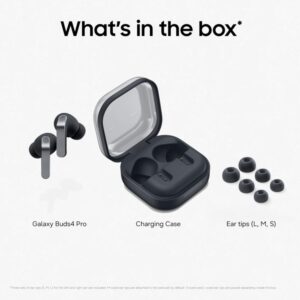 Samsung Galaxy Buds4 Pro Wireless Earbuds Black | Hi-Fi Audio | Adaptive ANC 2.0 | 2-Way Speaker | 360 Audio | Voice Detect | Live Translate | IP57 Water Resistant | Bluetooth TWS - Image 5