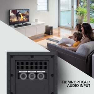 Sony HT-S20R Real 5.1ch Dolby Digital Soundbar for TV with subwoofer and Compact Rear Speakers, 5.1ch Home Theatre System (400W,Bluetooth & USB Connectivity, HDMI & Optical connectivity) - Image 3