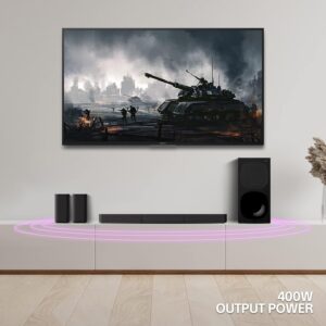 Sony HT-S20R Real 5.1ch Dolby Digital Soundbar for TV with subwoofer and Compact Rear Speakers, 5.1ch Home Theatre System (400W,Bluetooth & USB Connectivity, HDMI & Optical connectivity) - Image 5
