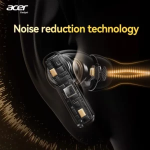 Acer Ohr548 Wireless Bluetooth Headphones with In-Ear Design, Anc Call Noise Reduction, Charging Case, Stereo Sound Effect, Low Latency for Gaming, Comfortable Fit for Sports, Running, and Fitness - Image 4