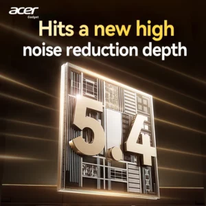 Acer Ohr548 Wireless Bluetooth Headphones with In-Ear Design, Anc Call Noise Reduction, Charging Case, Stereo Sound Effect, Low Latency for Gaming, Comfortable Fit for Sports, Running, and Fitness - Image 5