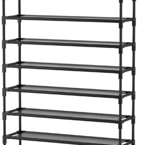 VTRIN 10 Tier Shoe Rack Tall Large Capacity Wide Shoe Organizer with Two Hooks Sturdy Metal Shoe Shelf for Entryway, Closet, Bedroom - Image 8