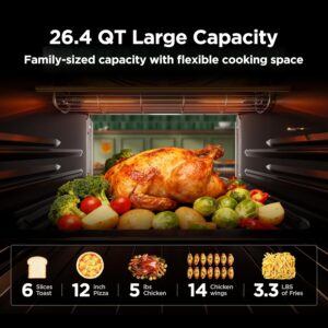 Midea Flexify Pro French Door Air Fryer Toaster Oven, Premium Cooking Experience with Precision Heat, Easy-Clean Enamel Interior & Modern Control, 26.4 QT - Image 9