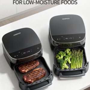 Large Air Fryer 6QT, 11-in-1 Fast Cooking Air Fryer with Top & Bottom Heating, No Flip Needed, Quiet 50dB, Family Size Digital Air Fryer for Healthy Meals, Fits a 12" Pizza or Steaks - Image 4