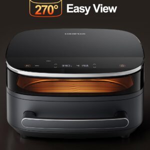 Large Air Fryer 6QT, 11-in-1 Fast Cooking Air Fryer with Top & Bottom Heating, No Flip Needed, Quiet 50dB, Family Size Digital Air Fryer for Healthy Meals, Fits a 12" Pizza or Steaks - Image 6
