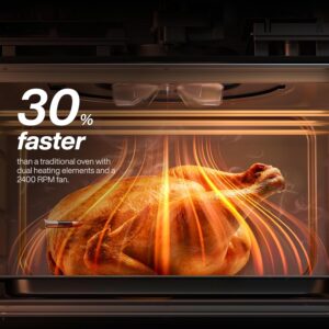Typhur Sync Oven with Smart Wireless Meat Thermometer Probe, 12‑in‑1 Countertop Airfryer Toaster Oven Combo, 360° Turbo Convection, Dehydrator, Recipes & 5 Accessories, Large 27QT with Extra Wire Rack - Image 4