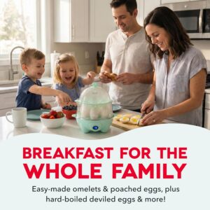 Dash Deluxe Egg Cooker - Boiler, Poacher & Steamer - Includes Measuring & Recipe Guide - Dishwasher Safe - BPA Free - Holds 12 Eggs, Black - Image 3