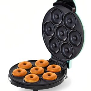 Donut Maker, Electric Non-Stick Surface Makes 7 Small Doughnuts Mini Donut Maker Machine, Mini Doughnut Maker Pancake Maker for Breakfast, Snacks, Desserts & More, Azure - Image 7