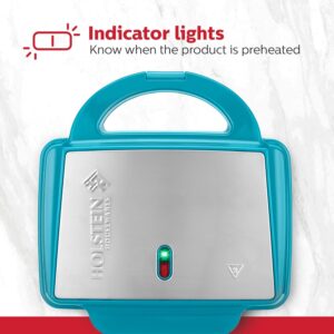 Holstein Housewares Non-Stick 6-Count Electric Cupcake Maker Machine – Bakes 6 Cupcakes, Muffins, Pizza Cups, Cinnamon Buns – Perfect for Gifts, Birthdays, Holidays, or Bake Sales, Teal - Image 6