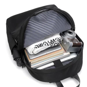 Men's casual business backpack, large capacity computer bag, waterproof fabric, suitable for daily commuting, school, travel - Image 4
