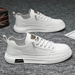 Brand Men's Casual New Leather Shoes for Men Non-slip Sports Shoes Fashion Comfortable Sneakers Male Flat Slip-on Casual Shoes - Image 2