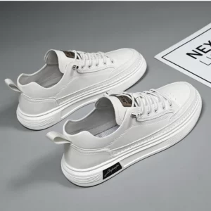 Brand Men's Casual New Leather Shoes for Men Non-slip Sports Shoes Fashion Comfortable Sneakers Male Flat Slip-on Casual Shoes - Image 4