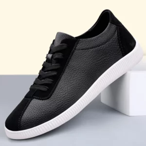 New Men's Sneakers Comfy Casual Genuine Leather Shoes Leisure Walk Tenis Masculino Outdoor Men Skateboard Footwear Walking Shoes - Image 3