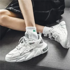 2025 Fashion and Comfortable Mesh Breathable Outsole Shoes Summer Hot Sale Mens Casual Shoes Thick Bottom Breathable Sneaker - Image 5