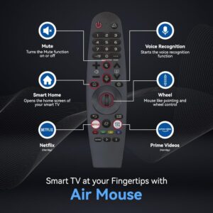 Star Track Ultra QLED Smart TV 65 inch 4K HDR10+ WebOS | Metal Central Base Stand | 110% Color Volume with Quantum Dot | 400 Nits Ultra Bright Display | Vision Atmos | AirPlay, Air Mouse Remote - Image 7