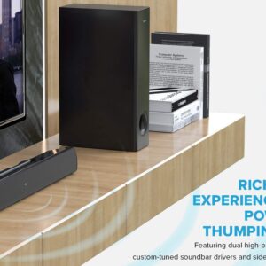 Creative Stage V2 2.1 Channel 160W Soundbar with Subwoofer, Clear Dialog and Surround by Sound Blaster, Bluetooth 5.0, TV ARC, Optical, and USB Audio,Adjustable Bass and Treble, for TV - Image 5