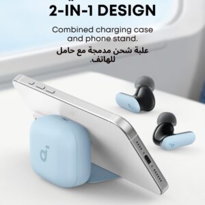 soundcore P30i by Anker Noise Cancelling Earbuds, Strong and Smart Noise Cancelling, Powerful Bass, 45H Playtime, 2-in-1 Case and Phone Stand, IP54, Wireless Earbuds, Bluetooth 5.4, App Control. - Image 6