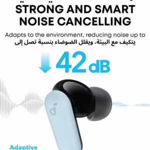 soundcore P30i by Anker Noise Cancelling Earbuds, Strong and Smart Noise Cancelling, Powerful Bass, 45H Playtime, 2-in-1 Case and Phone Stand, IP54, Wireless Earbuds, Bluetooth 5.4, App Control. - Image 7