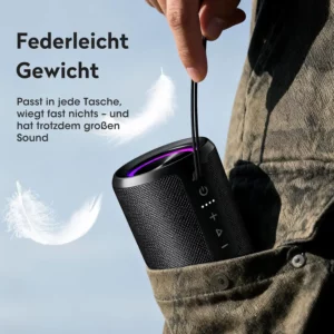 OHAYO Bluetooth Speaker Wireless with Stereo Sound, 15W Bluetooth 5.3 Speaker with TWS Pairing, AUX & USB Input, IPX7 Waterproof - Image 4